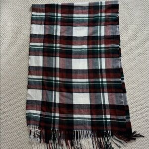 J Crew oversized tartan scarf